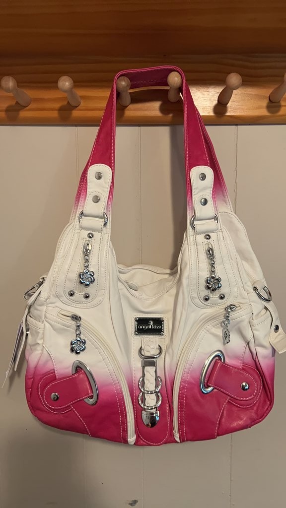 Angel Kiss Pink and White Ombre Handbag