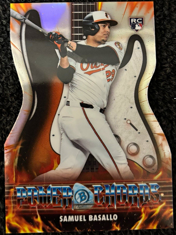 Topps 2026 Bowman Chrome Power Chords Samuel Basallo Rookie Orioles #PC-25