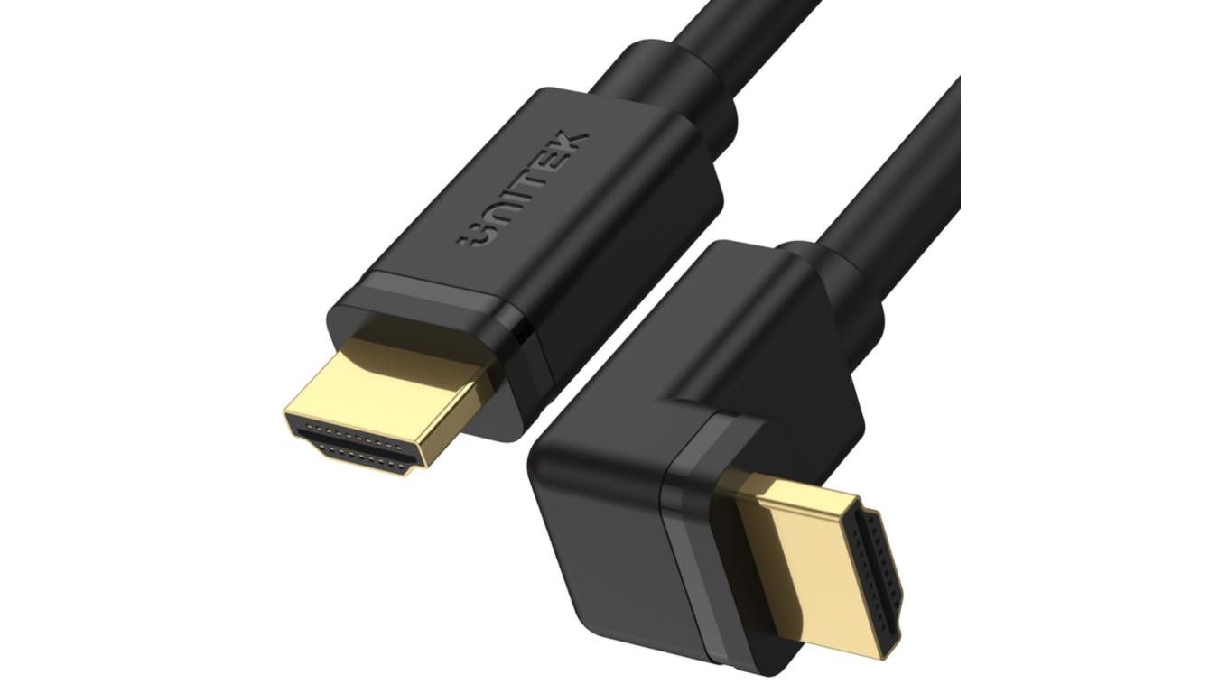 Кабель Unitek kątowy HDMI 2.0 90 stopni 4K 3 м