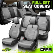 CAAP Driven Sport Series Full Set Seat Covers Cushion Protector for Car Grey