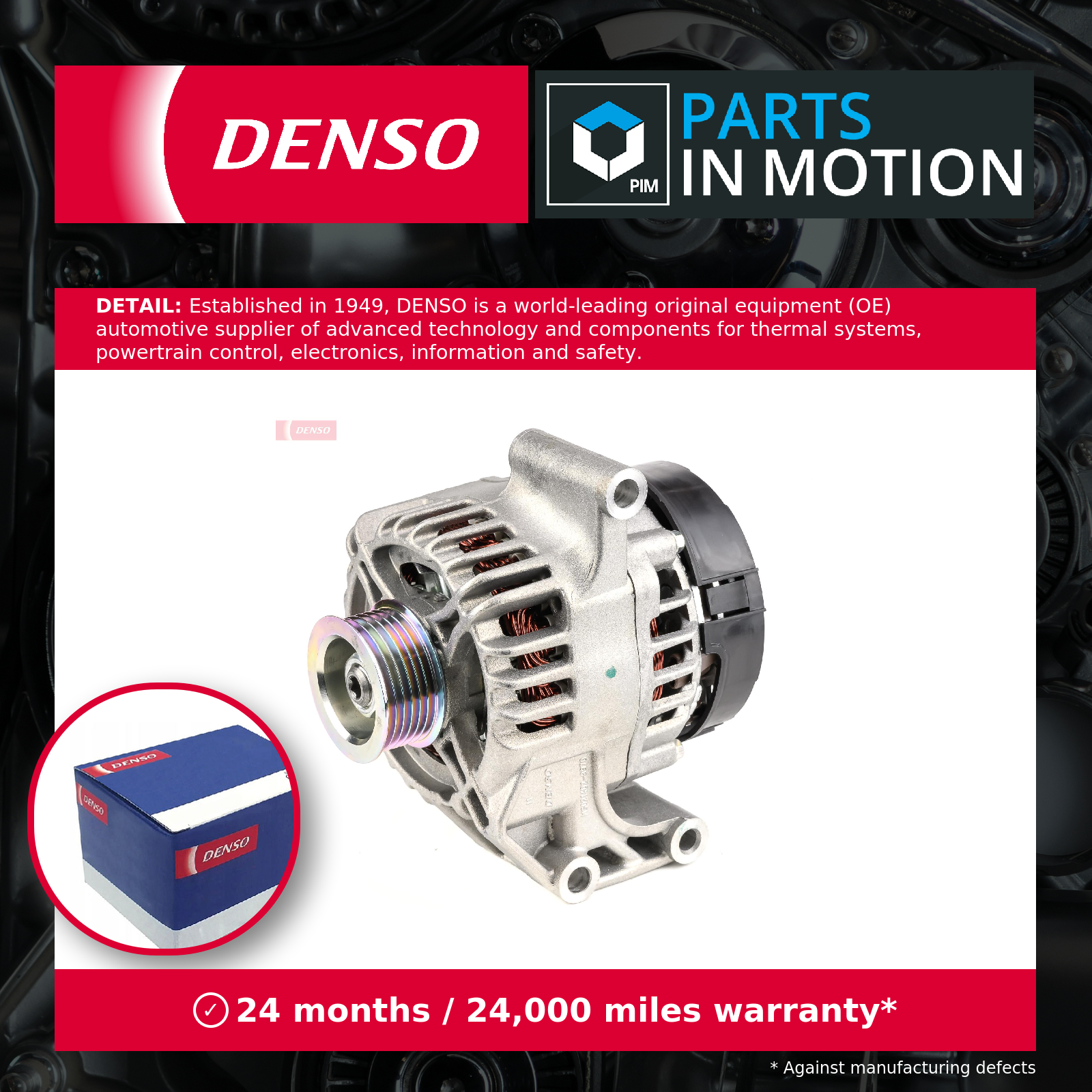 Alternator fits FIAT QUBO 225 1.3D 2008 on Denso 51718494 51854907 51784848 New - Image 9