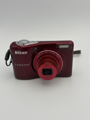 Nikon COOLPIX L32 20.1 MP Digital Camera with 5X Zoom Tested Working