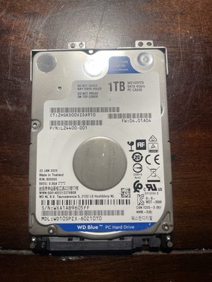 Western Digital Blue (5400 RPM, 2.5'', SATA III, 128MB Cache) 1TB Internal