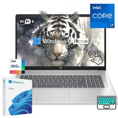 HP Laptop 17.3'' HD - (10 cores) Core i7 1355U UpTo 64GB 4TB SSD Touch Backlit KB