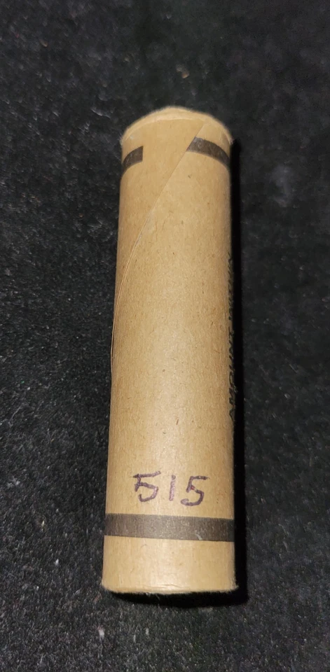 ¡¡ESTADO!! ¡¡SIN BUSCAR!! Rollo de centavo de trigo con moneda de plata BU y extremos de colas de trigo BU Foto 3 de 3