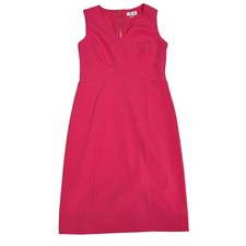 Tahari Formal Knee Length Sleeveless Coral Pink Dress, Size 4