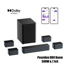 ULTIMEA 7.1 Soundbar mit 6.5  Wireless Subwoo...