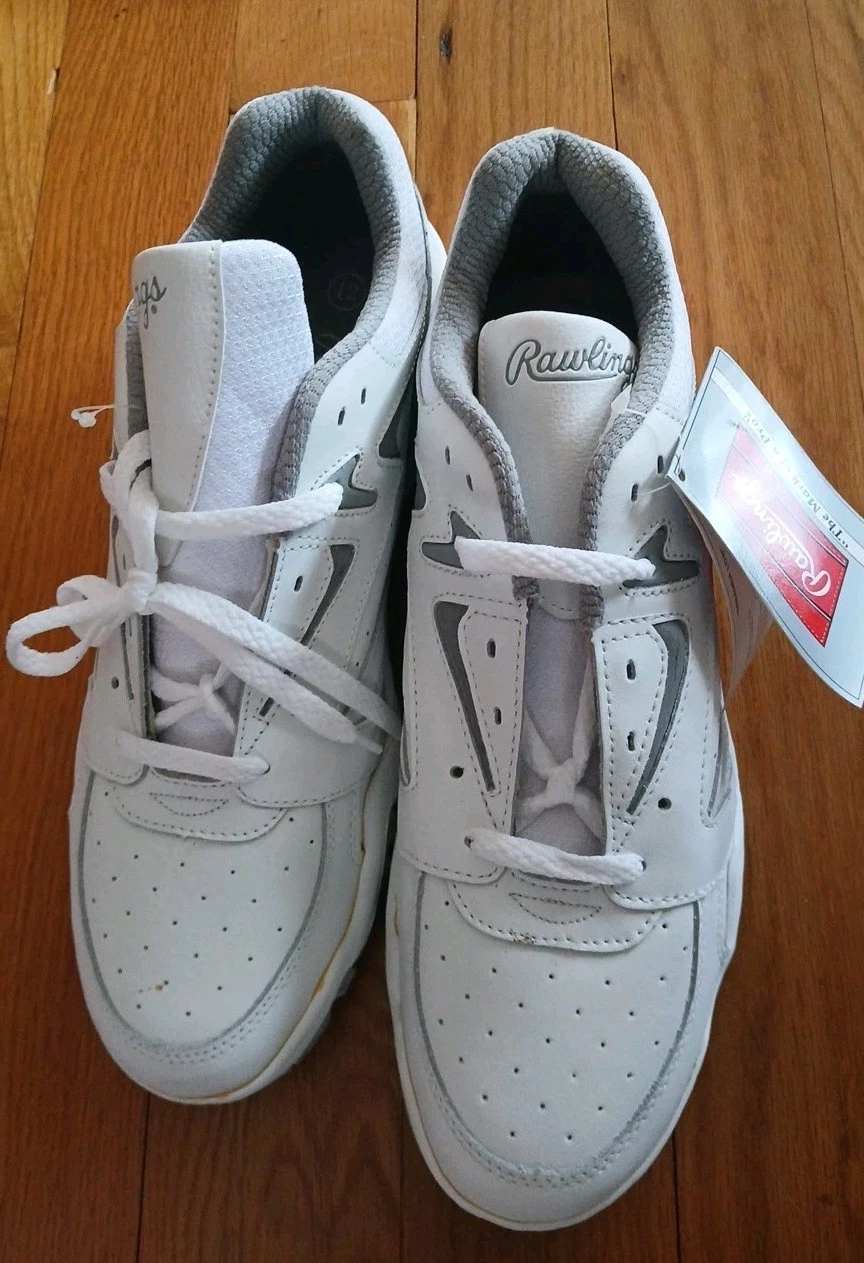 Rawlings White Vintage Men's Dreamer Low Top Sneakers Size 12M NOS With Box