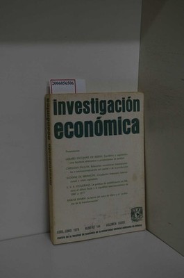 investigacion economica / revista de la taculfad de economia de la universidad n