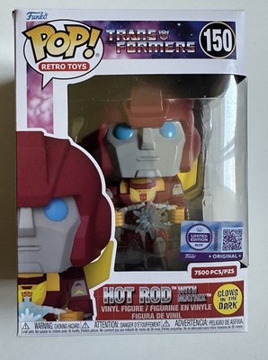 Funko Pop!  Hot Rod with Matrix #150 (Glow In The Dark) LE 7500 W/Protector 