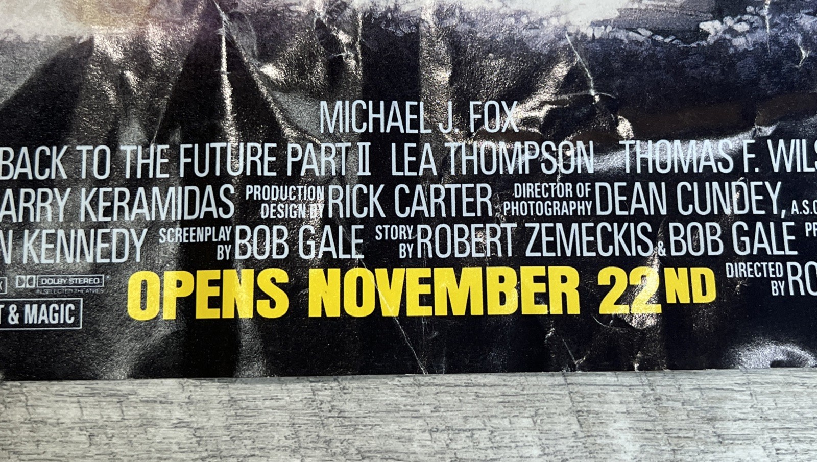 Back To The Future Part II Original 13.5”x 21”Promo Movie Theatre ...