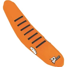 DCOR - 30-30-303 - Factory Reinforced Seat Cover, Orange/Black Ribs