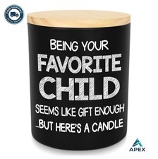 Scented Jar Candle 10 oz Vanilla Lavender Soy Wax Gift for Mom Birthday