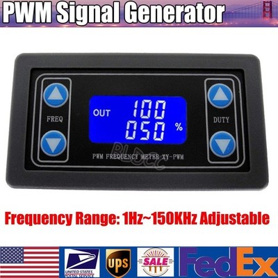 1Hz-150KHz PWM Pulse Frequency Duty Cycle Adjustable Module LCD Signal Generator