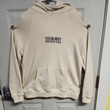 Taylor Swift The Eras Tour Cream Hoodie Pullover Graphic Sweatshirt UnisexMedium