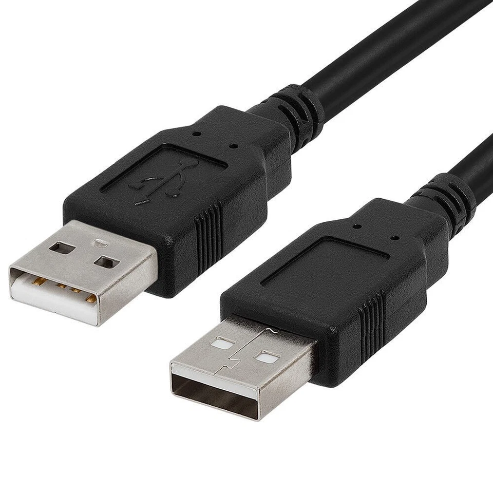 2 Pack USB Male to USB Male Cord 10FT USB 2.0 Type-A External Hard Drive Cable - Image 2 of 4