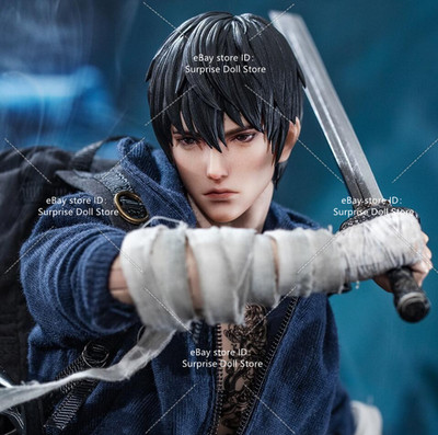 1:6 Head Sculpt Kylin Zhang Qiling Carved For 12'' Male Action Figure Body Toy