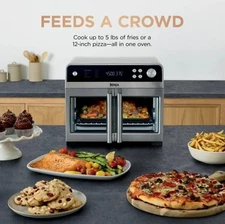 Ninja French Door 10-in-1 Countertop Oven with Smart Surroundair Technology .