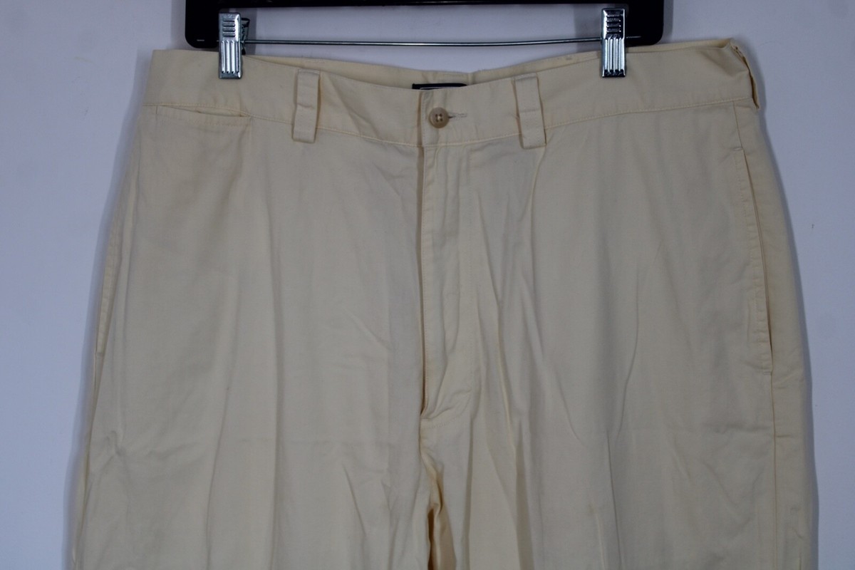 Vtg 90s Polo Ralph Lauren 36x31 Yellow Lightweight Cotton