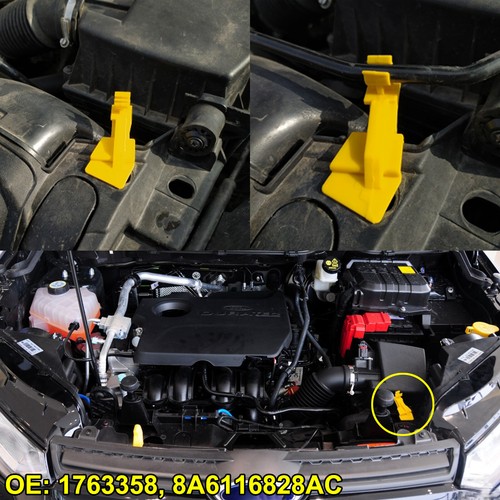2pcs Hood Prop Bonnet Rod Support Clip Holder Clamp For Ford Fiesta B-Max B232 - Picture 5 of 6
