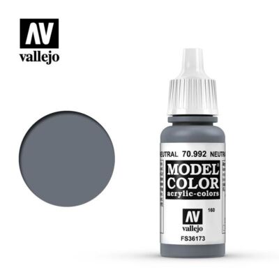 Vallejo Model Color 70992 Neutral Grey Acrylic Paint