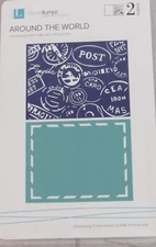 Lifestyle Crafts Embossing Folders, Around the World, 2 Folders, EF-0040