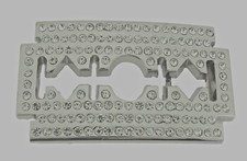 Razor Blade Belt Buckle Hairdresser Hair stylist Tool Barber Shop Silver Blinged