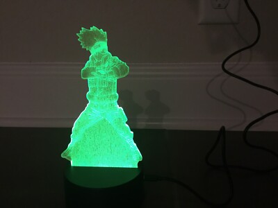 Acrylic 3D Lamp Anime Led Night Light Naruto Itachi Uchiha Color Changing (E5)