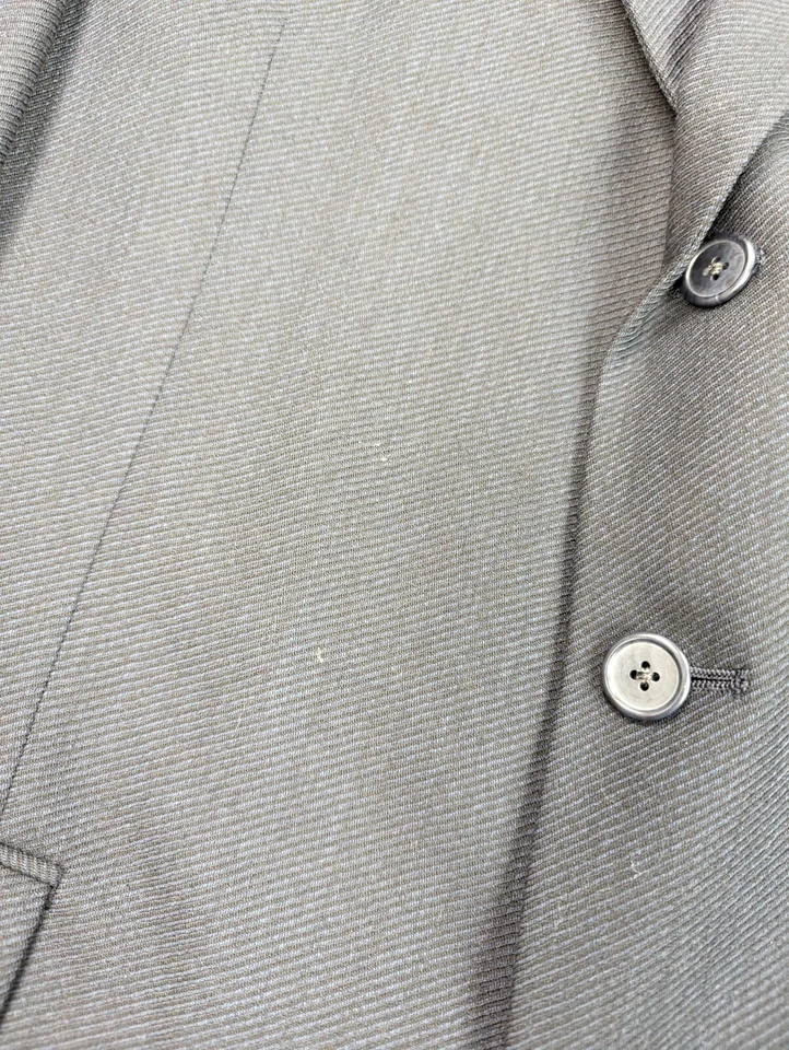 Traje Tallia Uomo Para Hombres 44L 38x31 Azul Lana 2 Piezas Chaqueta Pantalones Vintage Azul Marino EE. UU. Foto 4 de 4