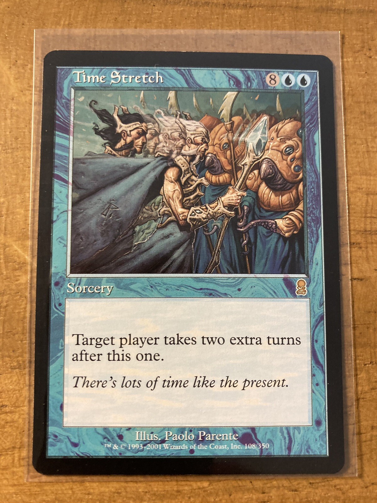 MTG✨TIME STRETCH✨Odyssey MINT RARE Sorcery 2001 P. Parente Art UNPLAYED