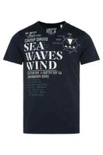 CAMP DAVID T-Shirt und Wording Prints, navy, CB2412-3675-21, UVP 39,95 Euro