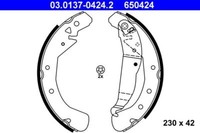 ATE Bremsbackensatz Hinten Opel 03.0137-0424.2