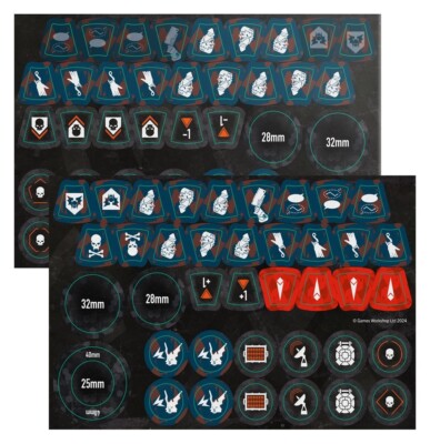 NEMESIS CLAW NIGHT LORDS MARINE Token Sheet  - Kill Team - Warhammer 40K