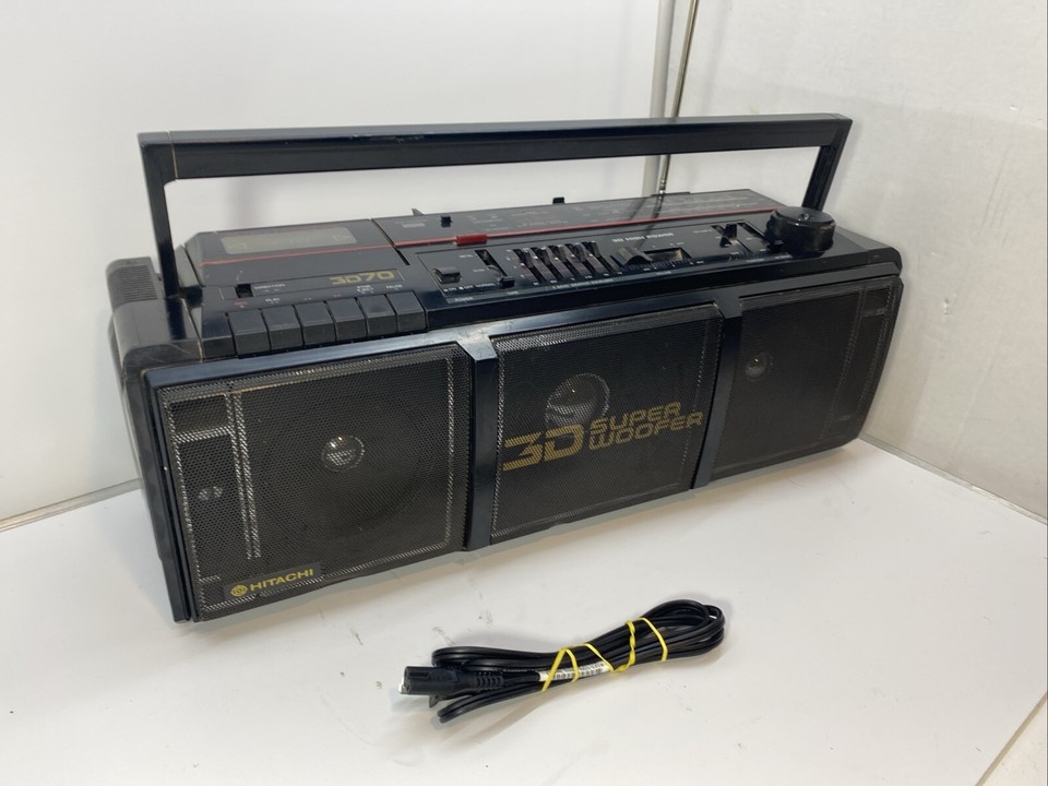 Boombox Vintage Hitachi TRK-2200E - Fonctionnel