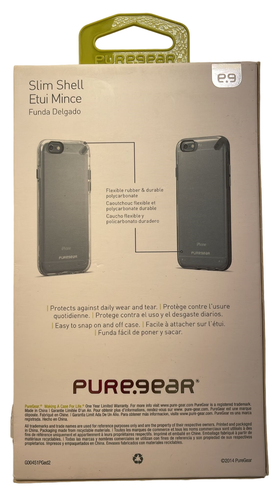 PureGear Slim Shell Case for iPhone 6, Black - 第 2/6 張圖片