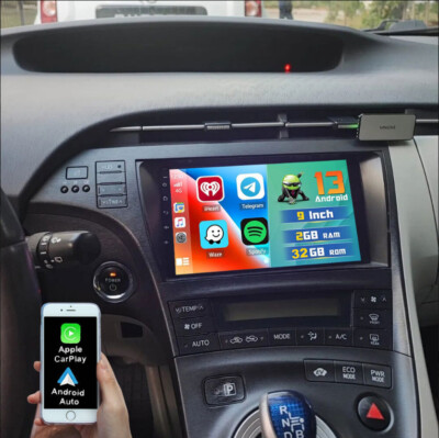 32GB Autoradio GPS BT Carplay SWC WIFI Für Toyota Prius 2010-2015 Android 13 