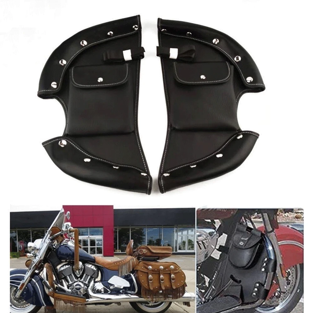 Motorcycle Soft Lowers Chaps Leg Warmer Bags Crash Bar Bag Rider