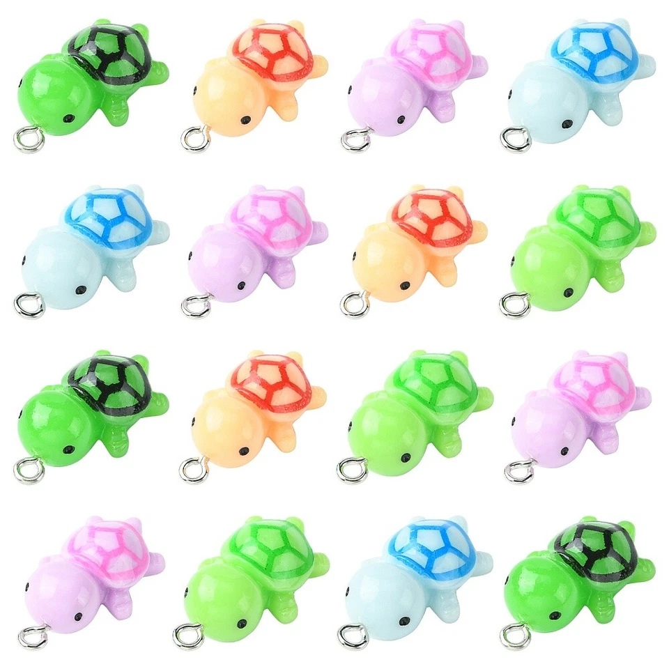 40 шт. подвески в форме черепахи океанские животные подвески для изготовления ювелирных изделий сережек сделай сам - Изображение 3 из 4