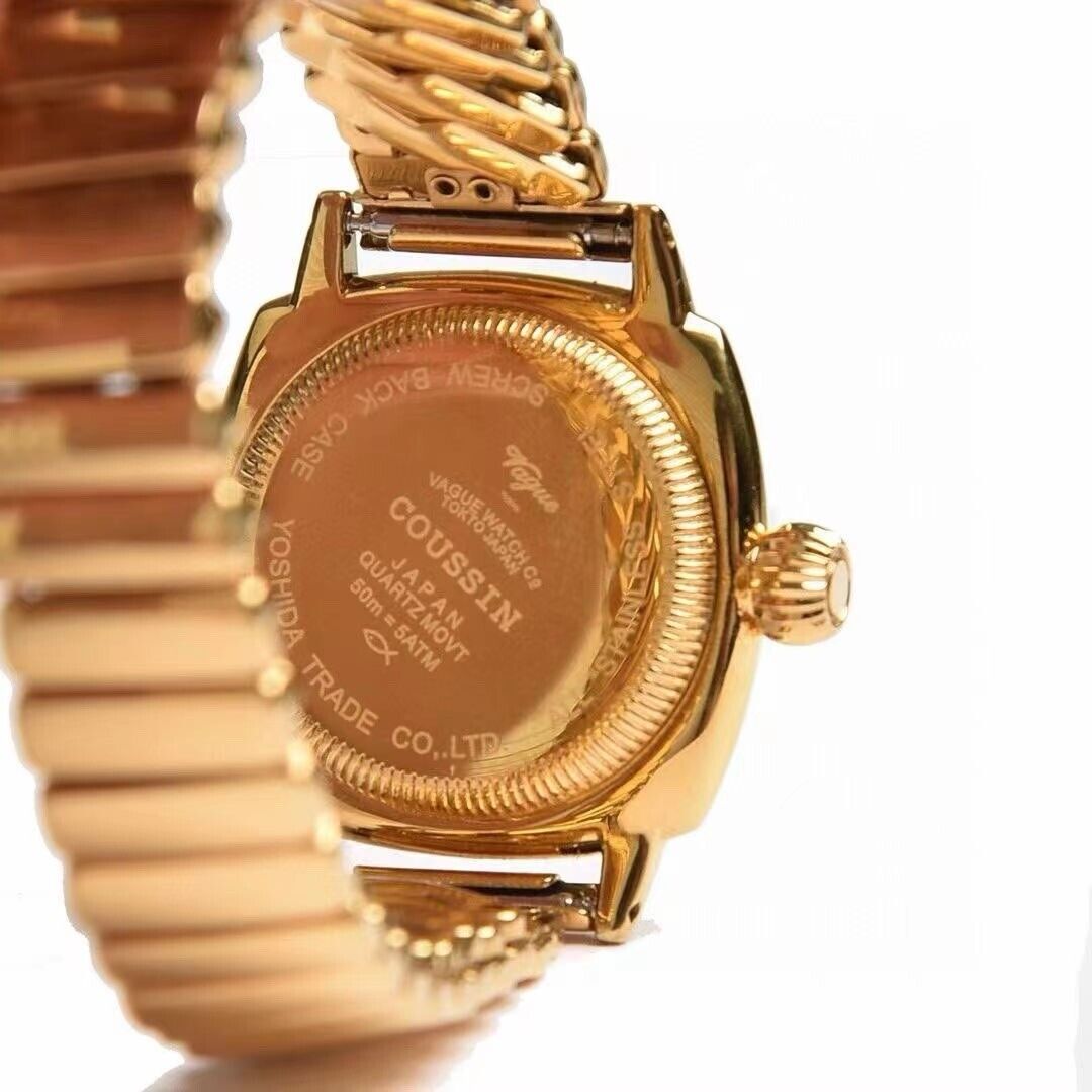 Vague Watch Co. Vintage Style Gold Tone Watch New With Vague Watch Co. Vintage Style Gold Tone Watch New With