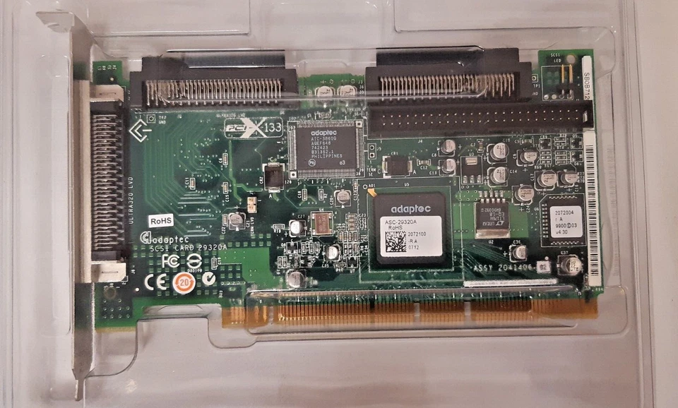 Adaptec SCSI W/ RAID RASC-29320A-R Controller Kit, Cables Included NEW OLD STOCK - Image 2 of 4