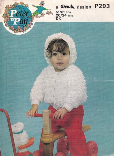 Peter Pan P293 Original Baby Strickmuster Jacke & Mütze