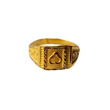 22K/18K Real Certified Yellow Gold Stunning Design Kids Ring