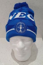 Everton Retro Bobble Hat - NEC - League Champions 1987 - Blue and White 