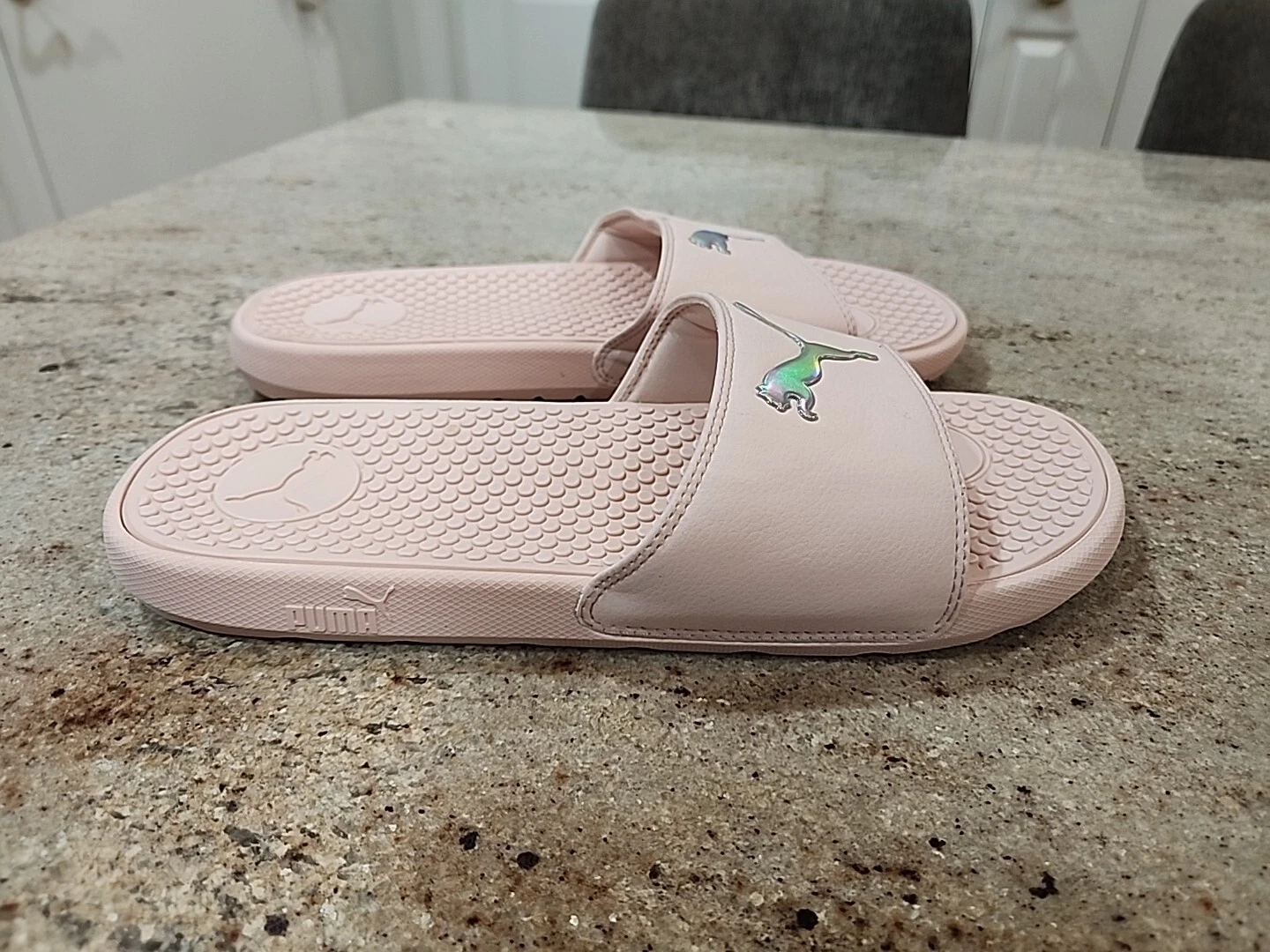 Sandali donna PUMA Rosewater argento cool gatto slide nuovi taglia 11