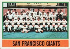 San Francisco Giants Checklist 1976 TOPPS Baseball Card #443
