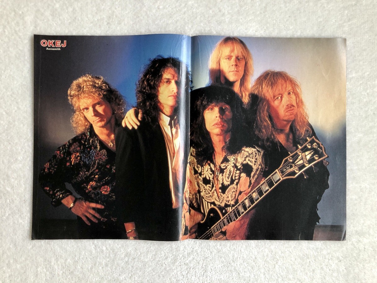 AEROSMITH 1990 TYLER PERRY Poster Swedish Music magazine OKEJ