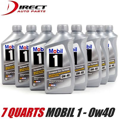 7 Qts 0w40 GENUINE MOBIL-1 Fully Synthetic Motor Oil 7 Quarts
