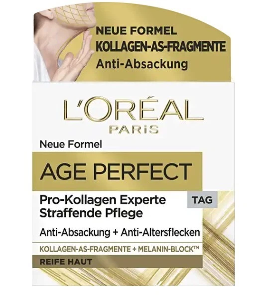 2x Loreal Paris - AGE Perfect Tag Nacht Creme Pro-Kollagen Gesichtscreme 2x 50ml - Bild 4 von 4