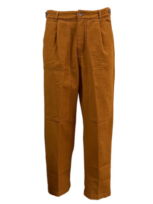 MADSON by BottegaChilometerZero Herren Hose Baumwolle gepanzert Rost DU24759