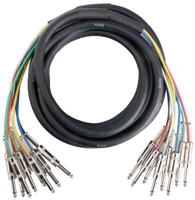 Multicore Multipair Stage Kabel 8-fach Klinke Cable DJ PA Bühne Studio Live 6m